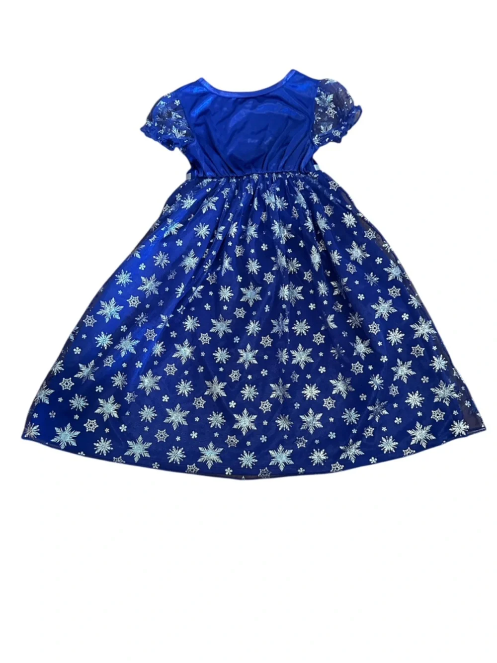 Disney Girls 3T Sparkling Blue Snowflake Princess Nightgown | EUC | Sleepwear - Picture 4 of 4